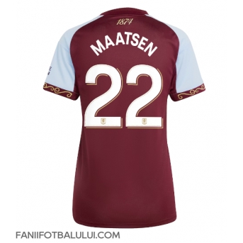 Aston Villa Ian Maatsen #22 Tricou Fotbal Replică 2025-26 Femei Acasa